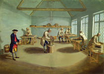 Mixing the Powder, c.1750 by English School