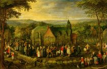Country Life with a Wedding Scene by Jan Brueghel the Elder