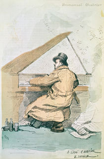 Emmanuel Chabrier, cover illustration from 'La Revue Illustree' von Jean-Baptiste Edouard Detaille