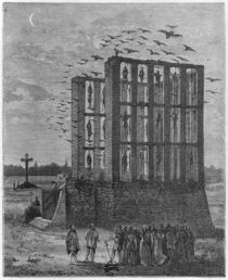The gibbet of Montfaucon by French School