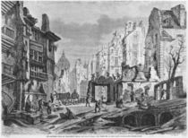 Paris, demolitions for the building of Rue des Ecoles by Felix Thorigny