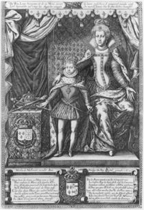 Queen Marie de Medicis and Louis XIII as a child by Francois Quesnel