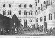 View of the Inside of Newgate by English School