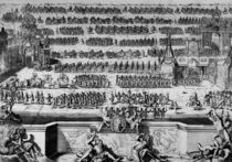 The Battle of Pottava, 1709 von Bernard Picart