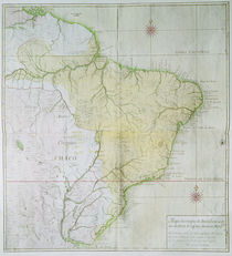 Map of Brazil, 1749 by Portuguese School