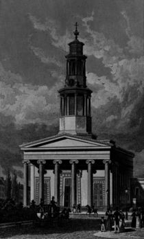 St. Pancrass Church, West Front by Thomas Hosmer Shepherd