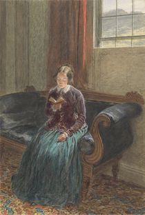 A Lady Reading, called Mrs William Hunt von William Henry Hunt