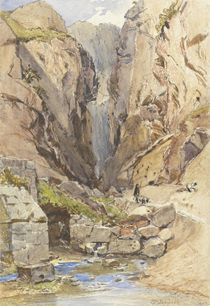 The Castalian Spring, Delphi by John Fulleylove