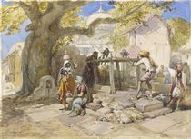 The Village Well, 1864 by William 'Crimea' Simpson