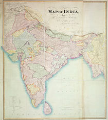 Map of India, 1857 by English School