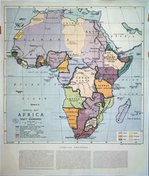 Map of Africa showing Treaty Boundaries by English School