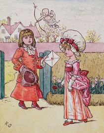 Illustration for 'St. Valentines Day' 1914 by Kate Greenaway