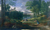 Landscape with a Man killed by a Snake von Nicolas Poussin