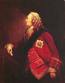 Portrait of King George II von English School