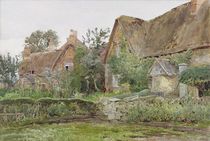 Thatched Cottages and Cottage Gardens by John Fulleylove