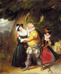 Falstaff at Herne's oak from "The Merry Wives of Windsor" von James Stephanoff