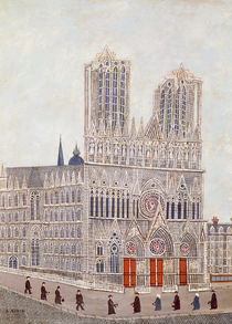 Rheims Cathedral, c.1923 von Louis Vivin