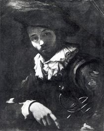 Portrait of a mercenary, 1621-25 by Simon Vouet
