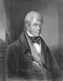 Portrait of Walter Scott von Gilbert Stuart Newton