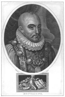 Portrait of Michel de Montaigne by English School
