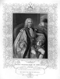 Portrait of Thomas Pelham-Holles von William the Younger Holl
