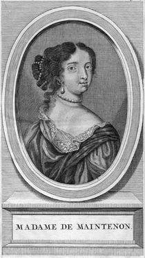 Portrait of Madame de Maintenon by English School
