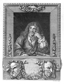 Portrait of Moliere by English School