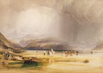 View from Snowdon from Sands of Traeth Mawe by Anthony Vandyke Copley Fielding