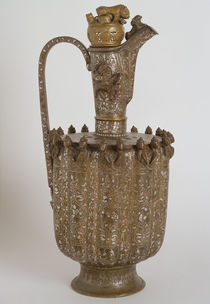 Pitcher with a handle and lid by Persian School
