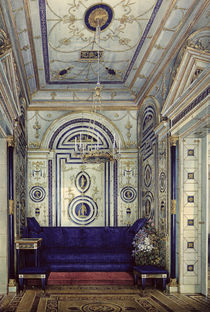 The Blue Study in the Grand Palais in Tsarkoye Selo von Eduard Hau