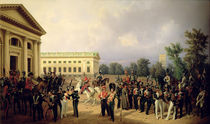 The Russian Guard in Tsarskoye Selo in 1832 von Franz Kruger
