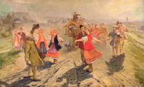 Wedding procession in the Orel region by Vladimir Egorovic Makovsky