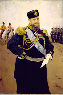 Portrait of Tsar Alexander III by Valentin Aleksandrovich Serov