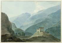 Chukha Casle in Bhutan, 1783 by Samuel Davis