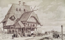 Hotels and Guest Houses, illustration from 'Voyage pittoresque en Russie' von Andre Durand