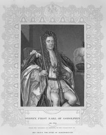 Portrait of Sydney, First Earl of Godolphin by English School