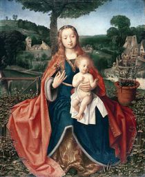 The Virgin and Child in a Landscape von Jan Provoost