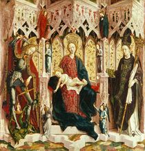 The Virgin and Child Enthroned by Michael Pacher