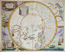 A Map of the North Pole by John Seller