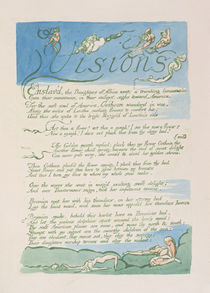 'Visions', plate 4 from 'Visions of the Daughters of Albion' von William Blake