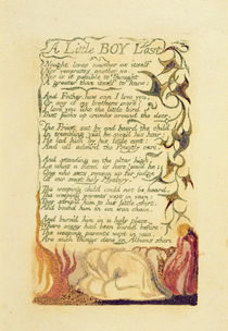 'A Little Boy Lost', plate 42 from 'Songs of Experience' von William Blake