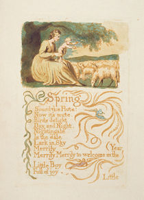 'Spring', plate 12 from 'Songs of Innocence and Experience' by English School