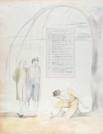 'A Long Story', design 22 for 'The Poems of Thomas Gray' von William Blake