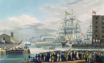 The Opening of St. Katharine Docks von Edward Duncan