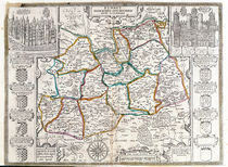 Map of Surrey, described and divided into hundreds by English School