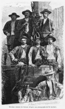 Coal Miners of Le Creusot during the Second Empire von Jules Ferat