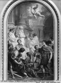 The Mass of St. Basil, before 1747 von Pierre Subleyras