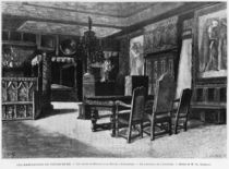 Homes of Victor Hugo, the lounge at Hauteville house in Guernsey by Charles Gosselin