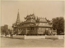 The Nan-U Human-Se, Shwe-Kyaung in the palace of Mandalay by Felice Beato