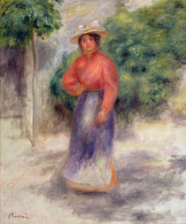 Gabrielle in the garden, c.1905 ? von Pierre-Auguste Renoir